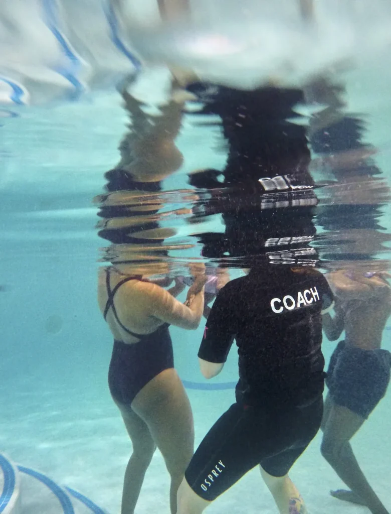Underwater adult swim coaching aquilla swimclub london